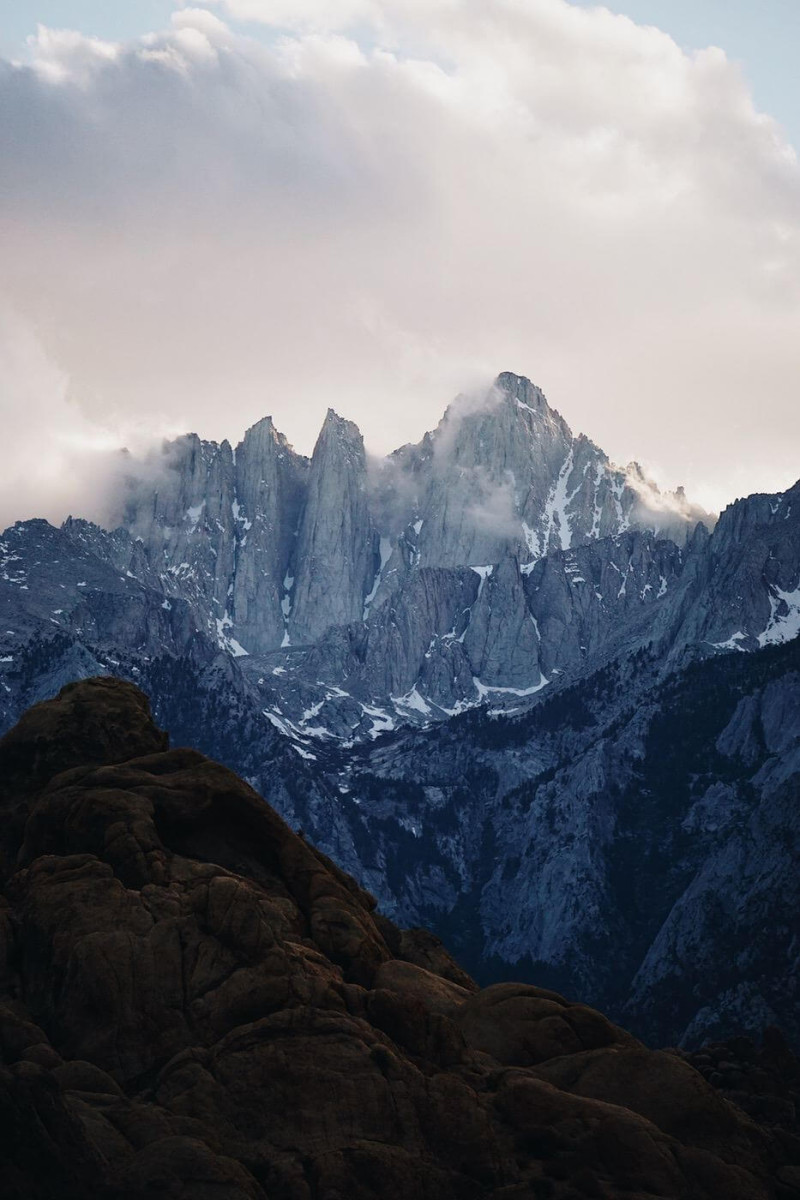 Mountain with an interesting rock formation